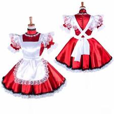 Fantasia cosplay vestido de cetim vermelho com trava para empregada doméstica maricas feita sob medida comprar usado  Enviando para Brazil