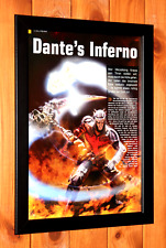 Dante's Inferno Xbox 360 One PS3 raro promocional pequeno pôster/página de anúncio emoldurada, usado comprar usado  Enviando para Brazil