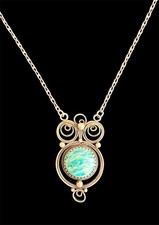 Collier pendentif amazonite d'occasion  Paris-