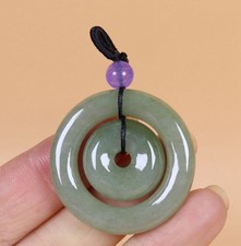 Pingente de donut de jadeíta verde/certificado 100% natural A 31483a 甜甜圈 平安扣 comprar usado Pingente de donut de jadeíta verde/certificado 100% natural A 31483a 甜甜圈 平安扣 comprar usado  Enviando para Brazil