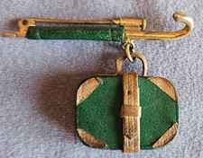 Broche vintage cuir d'occasion  Toulouse-