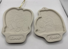 Longaberger Pottery Angel Baking Pan 1995 molde para galletas amor y paz segunda mano  Embacar hacia Mexico