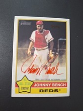 2025 Topps Heritage Johnny Bench 76RO-JB OnCard Real One tinta vermelha autografada 37/76 vermelha comprar usado  Enviando para Brazil