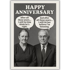 Funny anniversary card for sale  ROTHERHAM