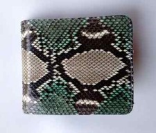 Carteira masculina de couro 100% genuína pele de cobra verde dobrável - Frete grátis comprar usado Carteira masculina de couro 100% genuína pele de cobra verde dobrável - Frete grátis comprar usado  Enviando para Brazil