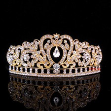 Kids Golden Heart Girl Children Wedding Prom Mini Tiara Crown Princess  comprar usado  Enviando para Brazil