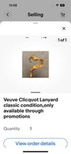 Veuve clicquot lanyard for sale  PORTSMOUTH