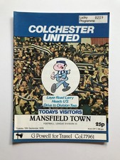Colchester united mansfield for sale  CHISLEHURST