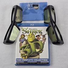 Samsung 3D Starter Kit Shrek Complete 1-4 Discs & 2 Active 3D Glasses SSG-3100GB comprar usado  Enviando para Brazil