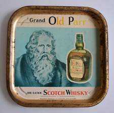 Grand Old Parr Whiskey whisky Metal Advertising Tray plateau publicitaire comprar usado  Enviando para Brazil