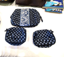 Vera Bradley Bolsa Cosmética Azul y Blanco Caja Lote #2 segunda mano  Embacar hacia Mexico