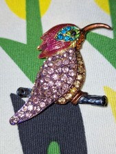 Bird brooch coloured for sale  GRAYS