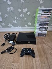 Używany, Microsoft Xbox 360 Slim 250GB kable konsoli, kontroler 30 gier UŻYWANYCH  na sprzedaż  Wysyłka do Poland