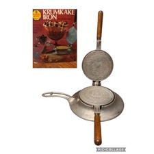 Fogão de ferro vintage Nordic Ware escandinavo Krumkake ferro superior ferro com caixa original, usado comprar usado  Enviando para Brazil
