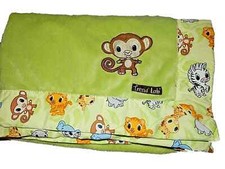 Cobertor de berço 3D Trend Lab macaco safári selva zoológico pelúcia veludo algodão comprar usado  Enviando para Brazil