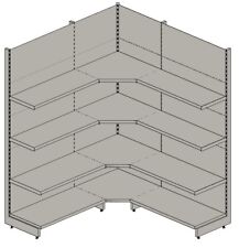 Eckregal 175x175 metallregale gebraucht kaufen  Berlin