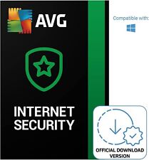 AVG Internet Security 2025 10 dispositivos 2 anos proteção antivírus e-mail no mesmo dia comprar usado  Enviando para Brazil