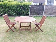 Garden teak table for sale  CARNFORTH