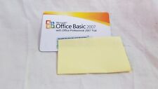 Microsoft Office 2007 Basic karta COA z numerem seryjnym TYLKO!! Bez DVD/CD!!!, używany na sprzedaż  Wysyłka do Poland