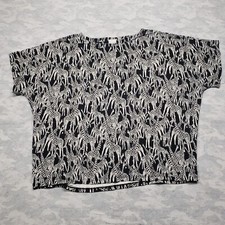 Blusa Chicos Feminina 4 Preta Estampa Girafa Manga Curta comprar usado  Enviando para Brazil