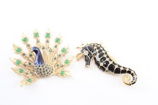 seahorse brooch for sale  LEEDS