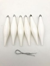 Premier 6 x białe sople do lodu / krople choinki bombki na sprzedaż  PL