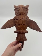 Carved wood owl for sale  Mechanicsburg