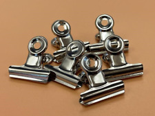 Clipe de letras cromado 22 mm buldogue encadernador clipe de papel braçadeira metal prata comprar usado  Enviando para Brazil