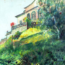 Dipinto villa liguria usato  Lucca