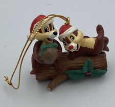 Disney Chip 'n Dale en tronco con tuerca adorno de Navidad de colección, usado segunda mano  Embacar hacia Argentina