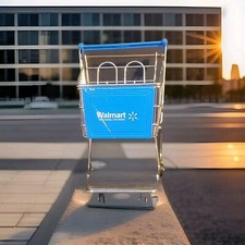 Usado, Mini boneca tamanho Walmart carrinho de compras de metal rodas de buggy 10" de altura comprar usado  Enviando para Brazil