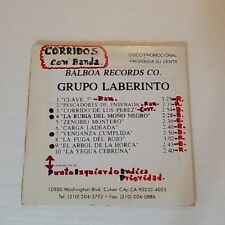 Grupo Laberinto - De Corridos (CD, 1996, DJ Promo Musart Balboa) , usado segunda mano  Embacar hacia Argentina