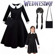 Wednesday addams costume for sale  DUNSTABLE