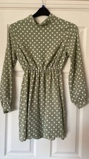 Ladies green polka for sale  CREWE
