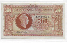 500 francs marianne d'occasion  Fontainebleau