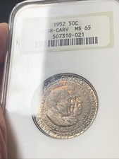 1952 P Washington Carver meio dólar comemorativo NGC MS65 tonificação original 50c comprar usado  Enviando para Brazil
