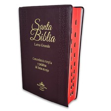 Biblia Letra Grande Concordancia Amplia RV1960 imit piel vino con indice comprar usado  Enviando para Brazil