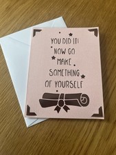 Pink graduation card for sale  HARWICH