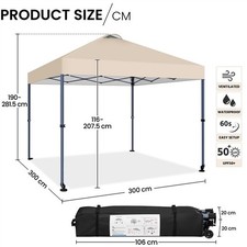 Pop gazebo 3x3m for sale  IPSWICH