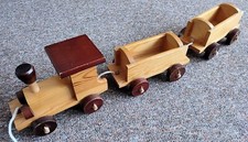 Spielzeug eisenbahn massivholz gebraucht kaufen  Grammetal