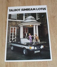 Talbot sunbeam lotus for sale  FAREHAM