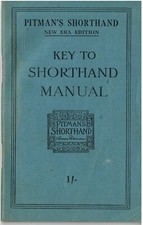 Pitman key shorthand for sale  STUDLEY