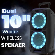 Carrinho alto-falante Bluetooth 10 polegadas woofer graves pesados com USB/TF/FM EQUALIZADOR DE 5 bandas + remoto comprar usado  Enviando para Brazil