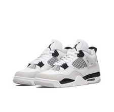 Używany, Nowy Air Jordan Retro 4 Mid Military Czarny Biały Rozmiar UK 3-10 Prezent bożonarodzeniowy2025 na sprzedaż  Wysyłka do Poland