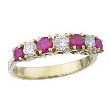 Ring brilliant rubies d'occasion  Expédié en Belgium