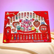 Usado, Conjunto de cosméticos infantis Sanrio Hello Kitty 50º aniversário esmalte sombra lábio comprar usado  Enviando para Brazil