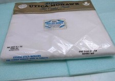 Lençol de casal Stevens Utica Mohawk penteado fino percule branco comprar usado  Enviando para Brazil