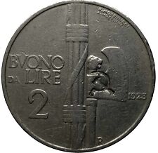 Buono lire 1923 usato  Carinaro