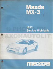 Usado, 1992 Mazda MX3 serviço de fábrica realça O Manual Original Mx 3 comprar usado  Enviando para Brazil