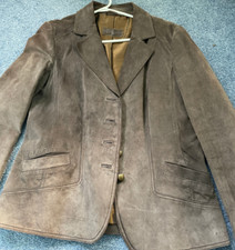 Brown suede jacket for sale  PETERSFIELD